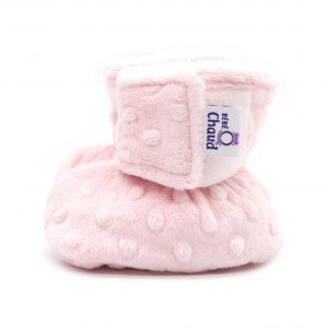 Pantoufles à velcro - Rose Bébé 24H