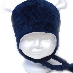 Tuque à oreilles d'ours - Marine