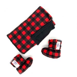 Alternative view of Couverture - Carreauté Rouge/Noir