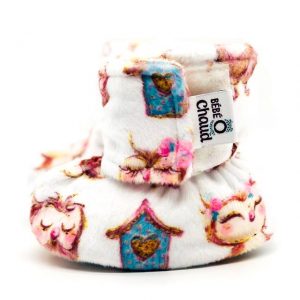 Pantoufles à velcro - Petite Chouette