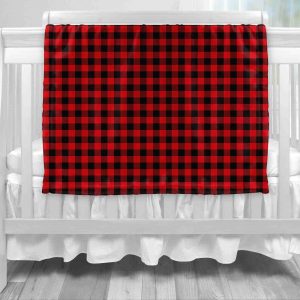 Couverture - Carreauté Rouge/Noir