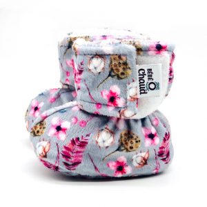 Pantoufles à velcro - Fleur de coton 24H