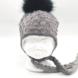 Alternative view of Tuque à pompon  - Gris