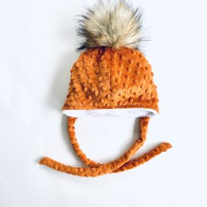 Tuque à pompon  - Rouille
