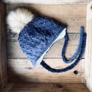 Alternative view of Tuque à pompon  - Marine