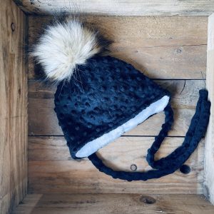 Alternative view of Tuque à pompon  - Noir