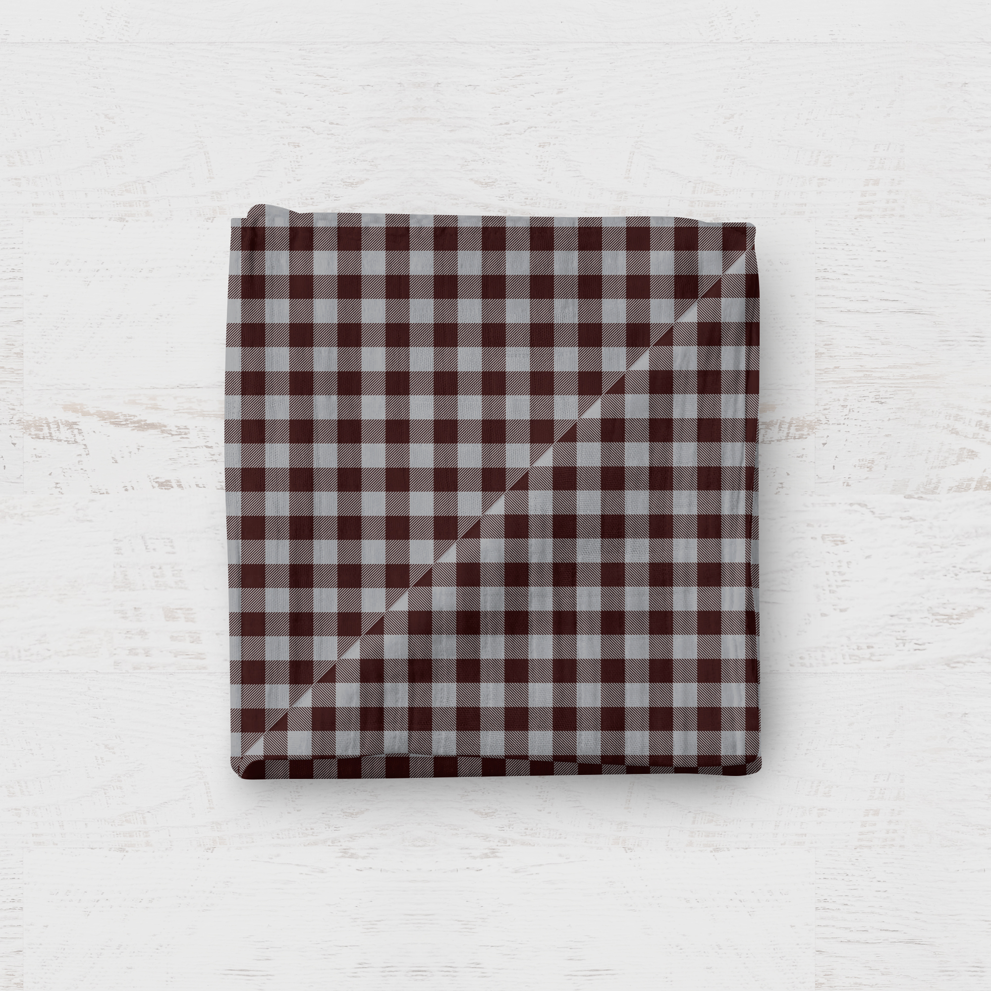 Mousseline - Carreauté gris et noir