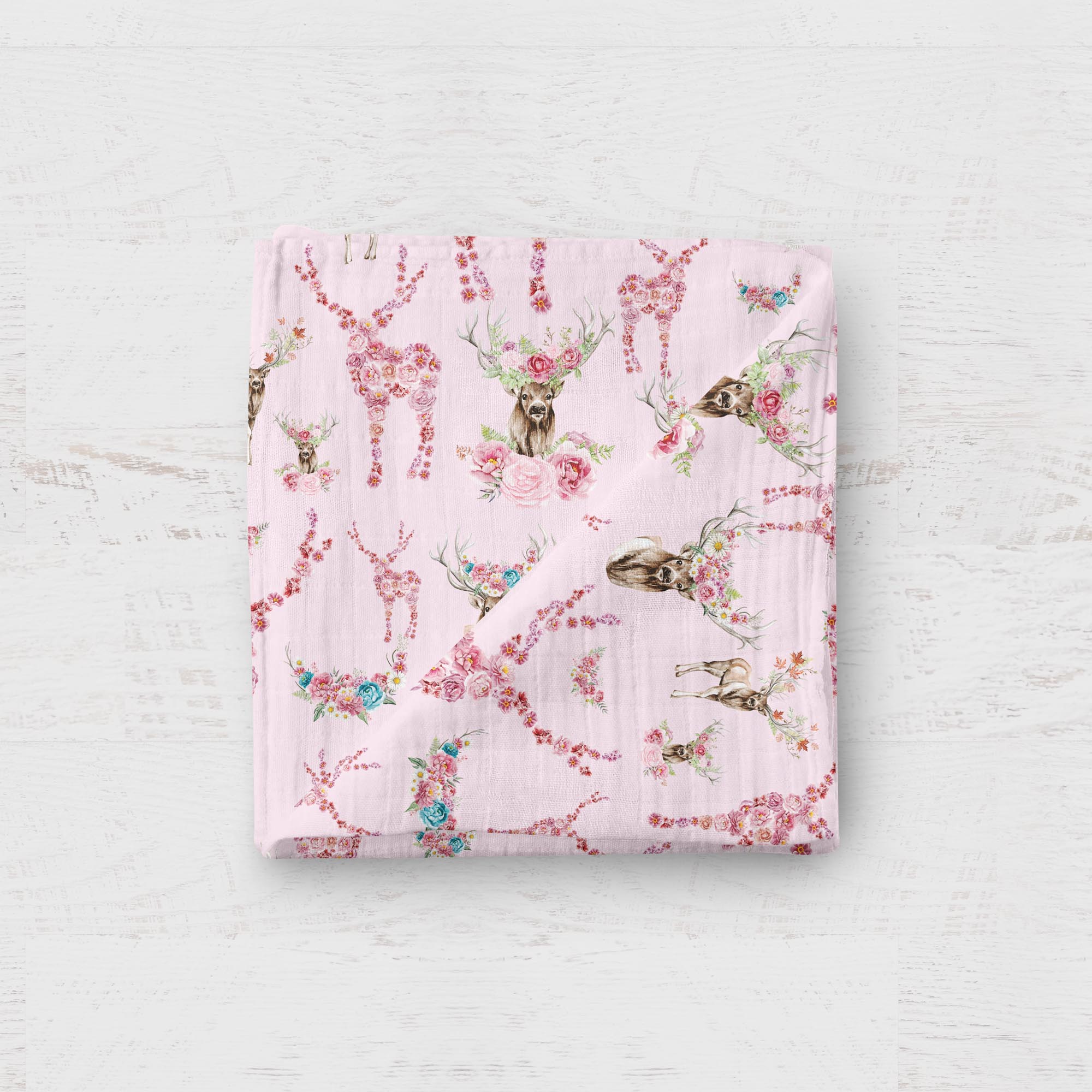 Mousseline - Cerf fleuri