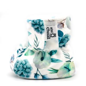 Pantoufles à velcro - Coton vert 24H