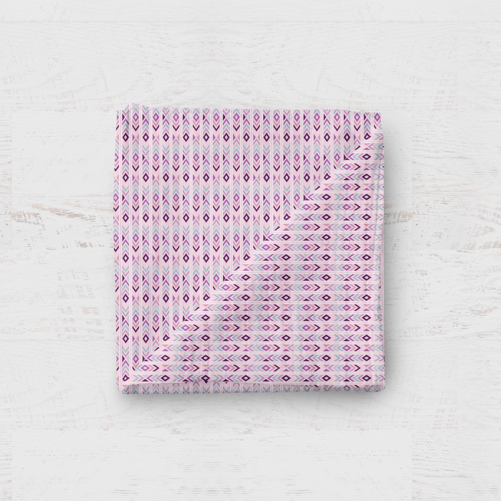 Mousseline - Losange mauve