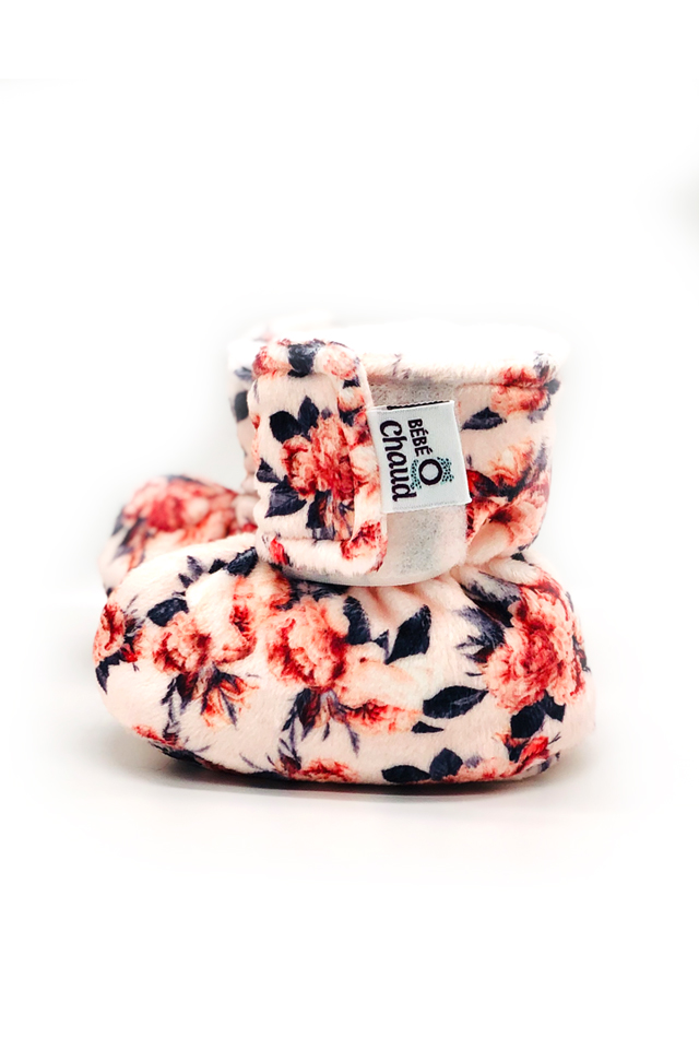 Velcro slippers - Orange peony 24H