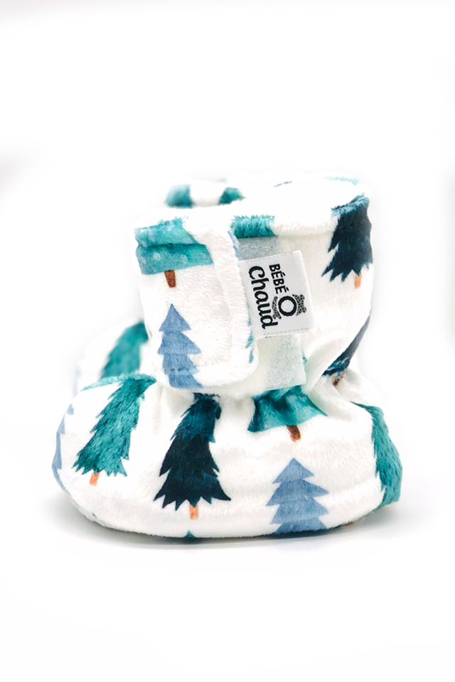 Pantoufles à velcro - Sapin