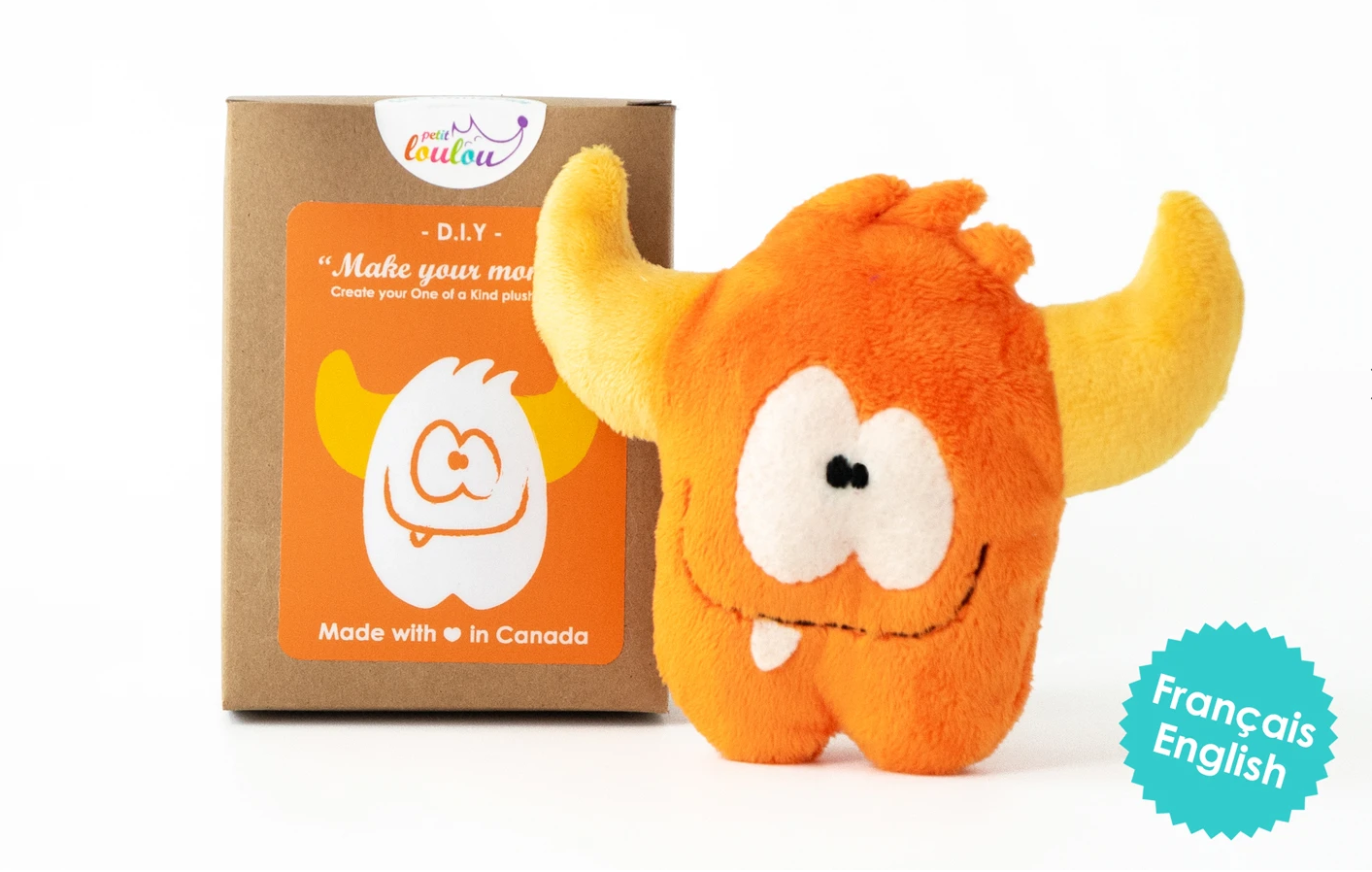 Kit de couture peluche - Orange