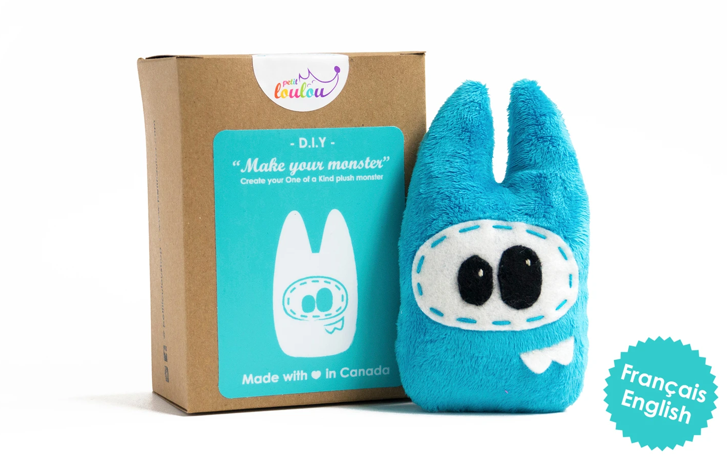 Kit de couture peluche - Bleu