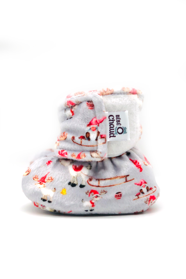 Pantoufles à velcro - Renne