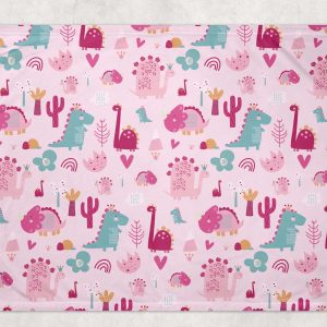 Alternative view of Blanket - Princess dinosaur