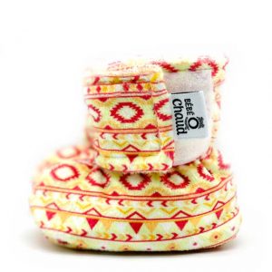 Pantoufles à velcro - Boho jaune