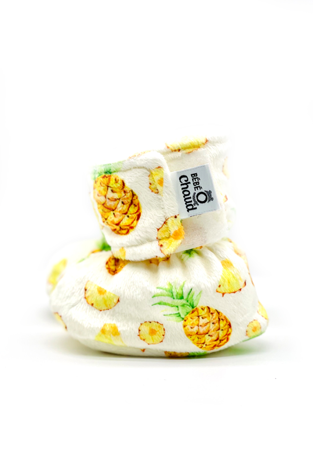 Pantoufles à velcro - Ananas