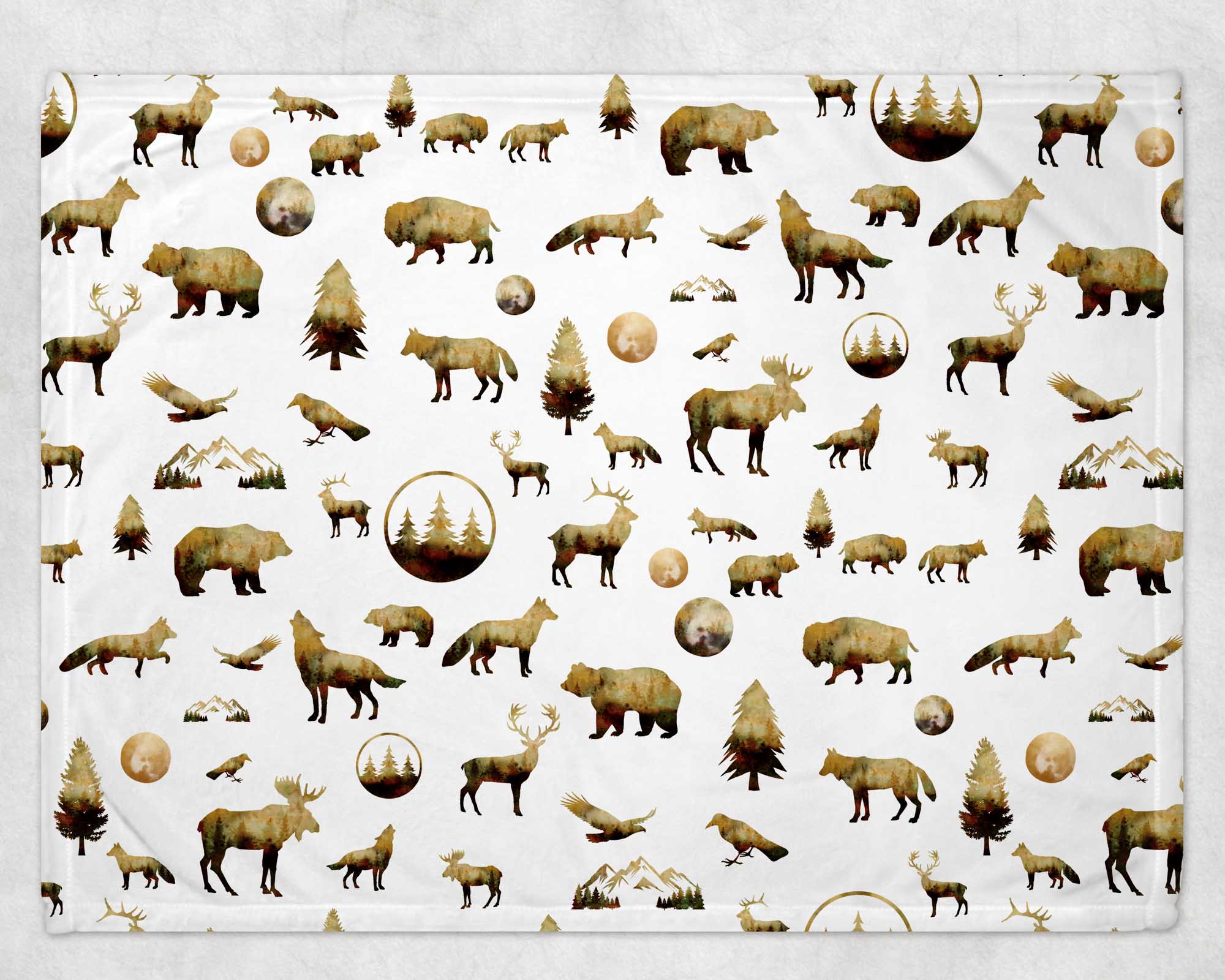 Blanket - Brown wild animals - Image 2