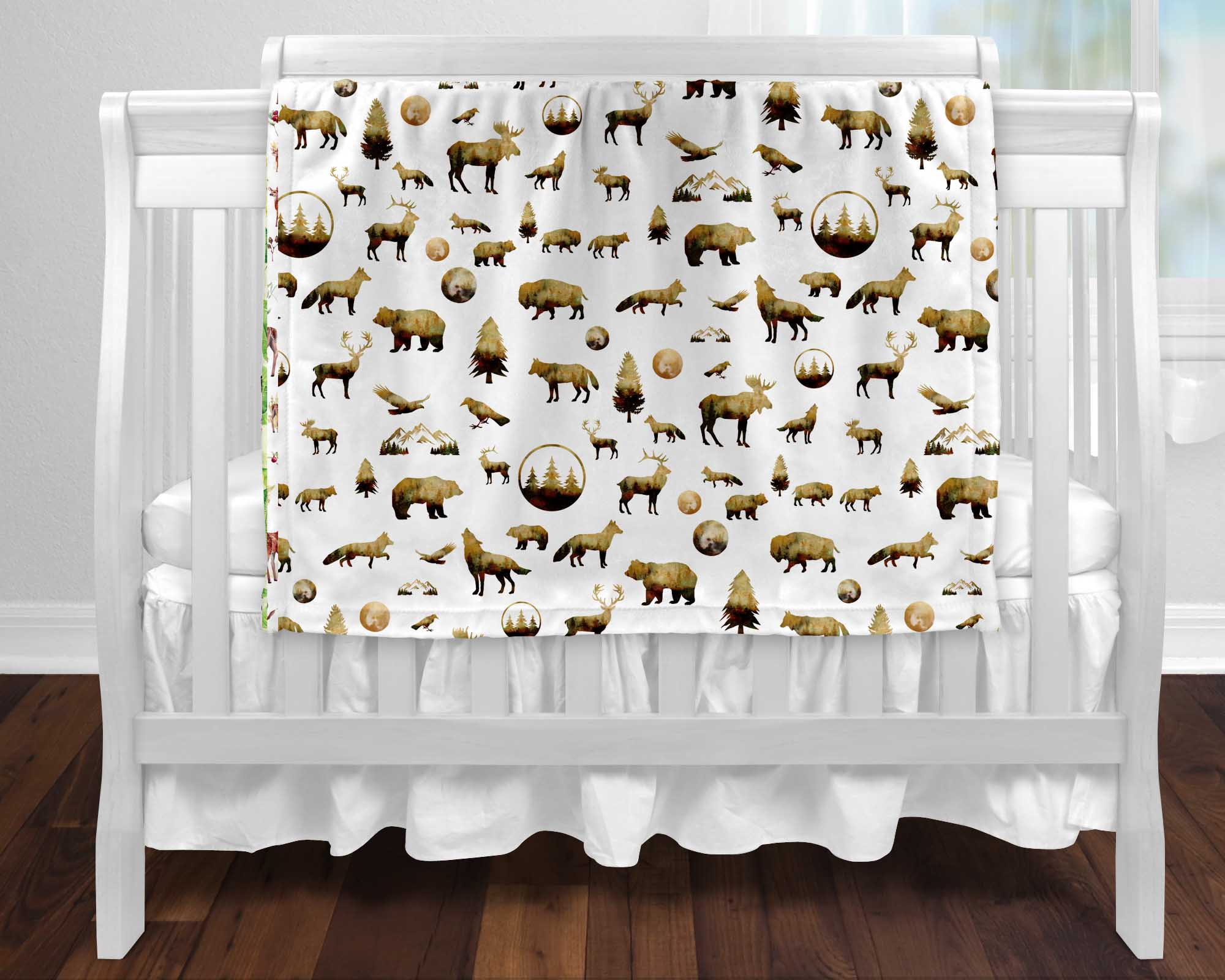 Blanket - Brown wild animals