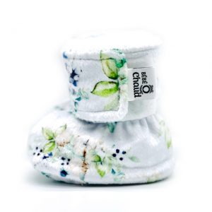 Pantoufles à velcro - Bleuet