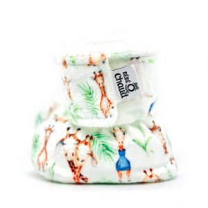 Velcro slippers - Giraffe