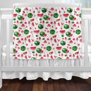 Blanket -Blanket - Watercolor watermelon
