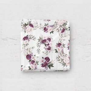 Mousseline - Fleur violette blanche 24H