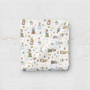 Mousseline - Animaux vintage paysanes 24H