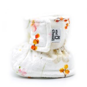 Pantoufles à velcro - Fleurs sauvages oranges 24H