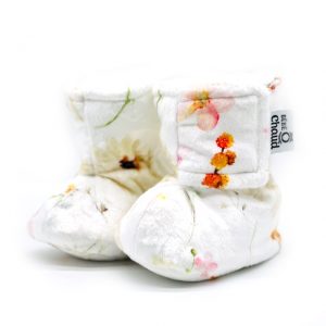 Alternative view of Pantoufles à velcro - Fleurs sauvages oranges 24H