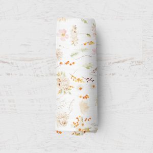 Alternative view of Mousseline - Fleurs sauvages oranges 24H