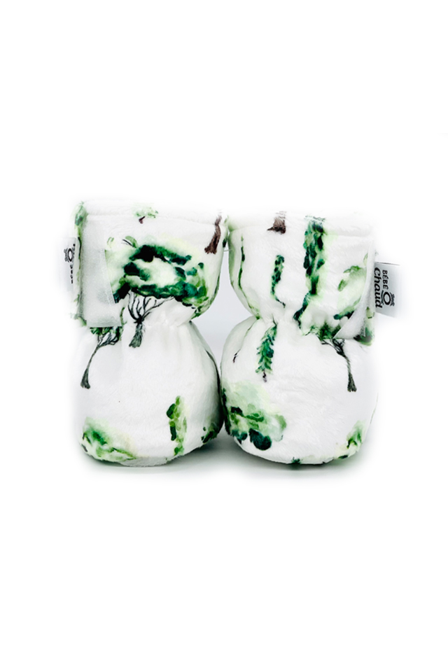 Pantoufles à velcro - Forêt verte 24h – Image 2