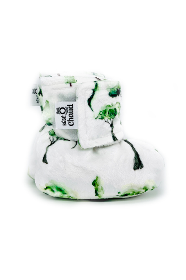 Pantoufles à velcro - Forêt verte 24h – Image 4