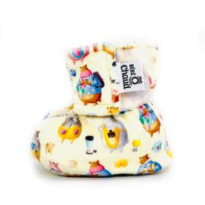 Pantoufles à velcro - Ours en cuisine