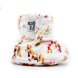 Alternative view of Pantoufles à velcro - Cowgirl fond blanc