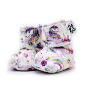 Alternative view of Pantoufles à velcro - Licorne arc-en-ciel 24H