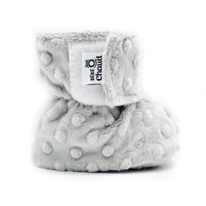 Alternative view of Pantoufles à velcro - Gris argenté