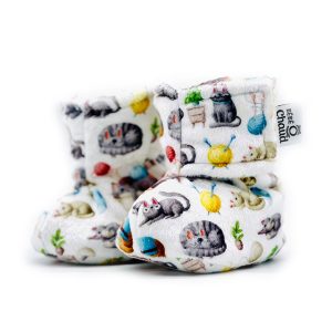 Alternative view of Pantoufles à velcro - Chat et balles de laine