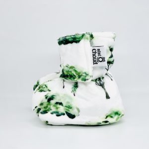 Pantoufles à velcro - Forêt verte