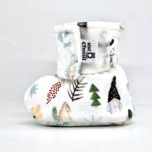 Pantoufles à velcro - Gnôme de Noël