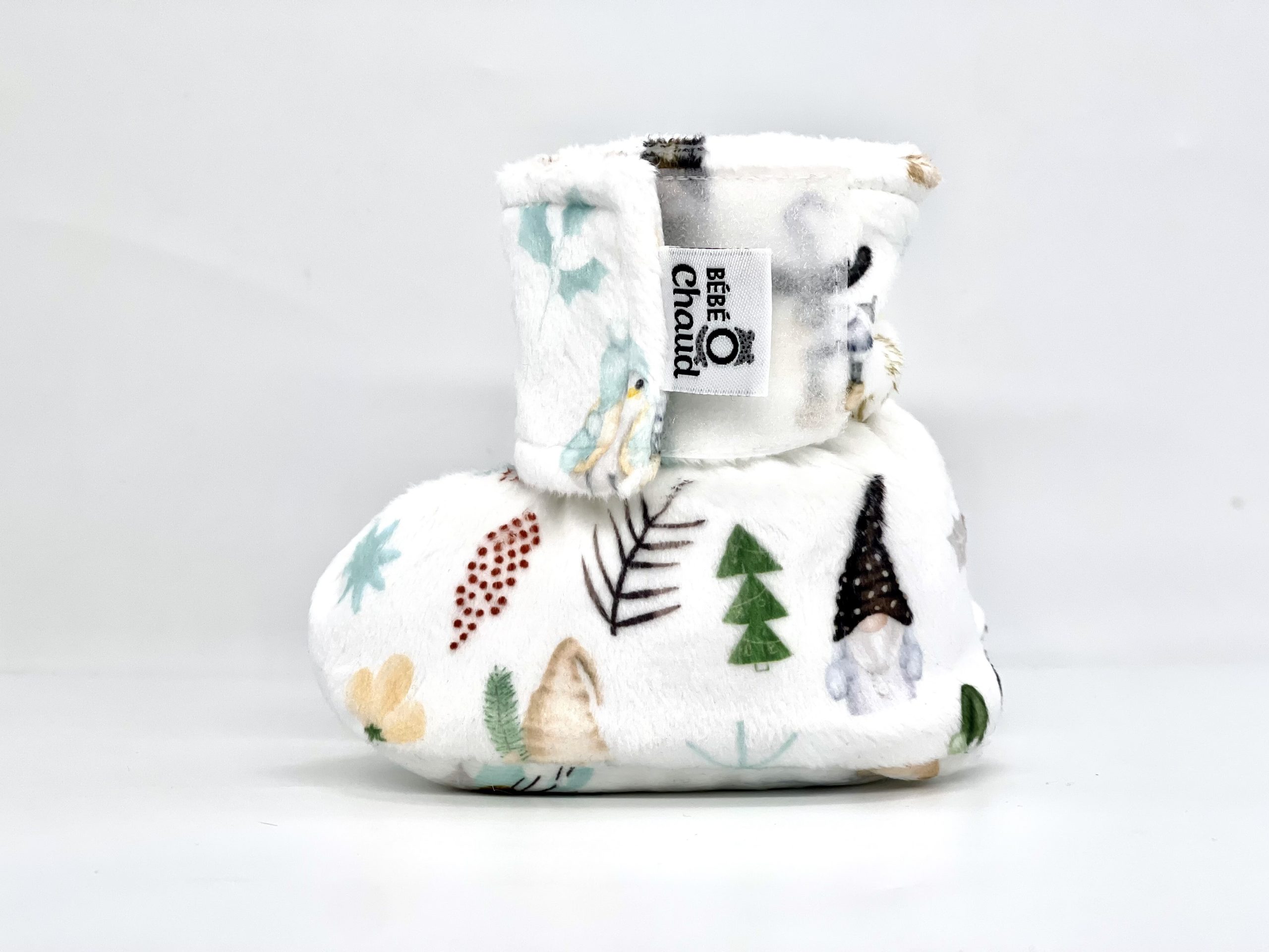 Pantoufles à velcro - Gnôme de Noël