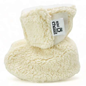 Pantoufles à velcro - Sherpa crème 24h