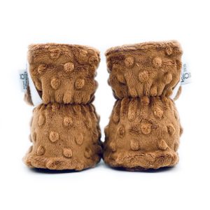 Alternative view of Pantoufles à velcro - Caramel