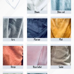 Alternative view of Poncho de bain – bicolore