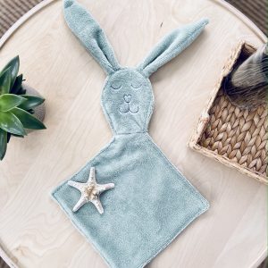 Alternative view of Duo débarbouillette et toutou-doudou lapin - M. Olivio