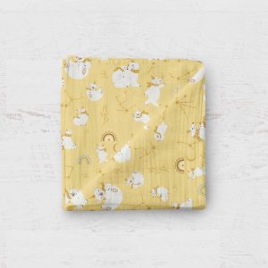 Mousseline - Ours céleste jaune 24h