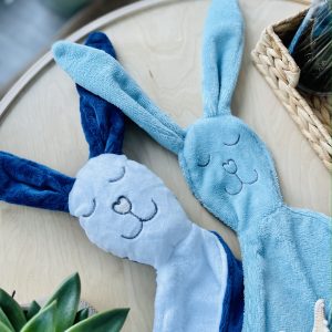 Alternative view of Duo débarbouillette et toutou-doudou lapin - Mme Bleuette