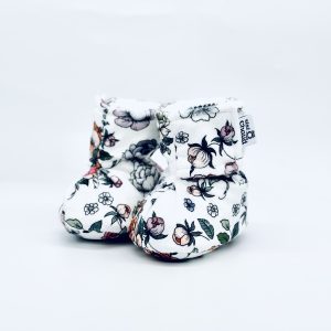 Alternative view of Pantoufles à velcro - Fleur pastel