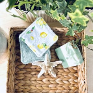 Washable wipes - lemon